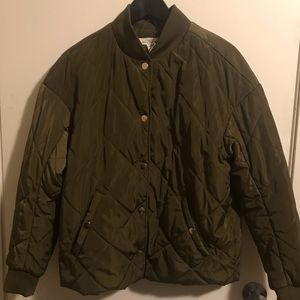 Women’s Green Bomber Jacket